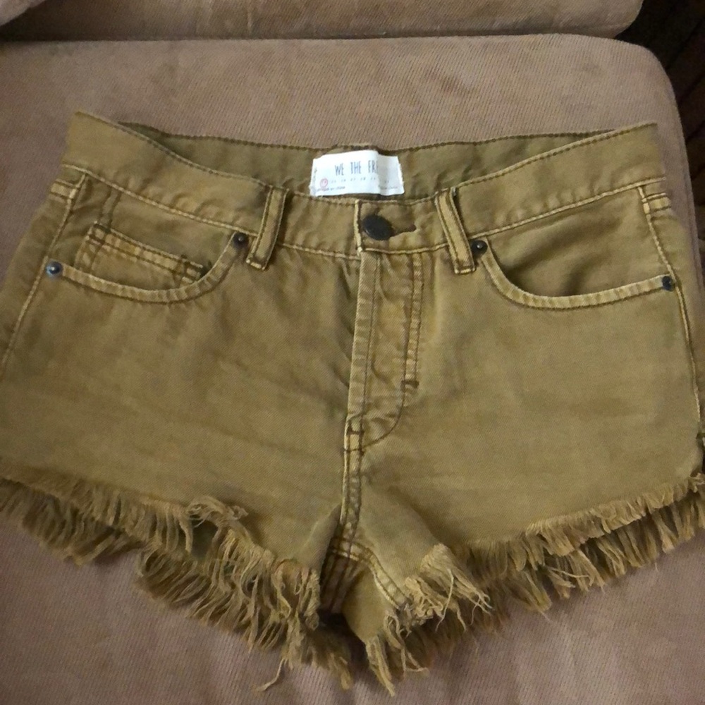 Free people fringed shorts size 24